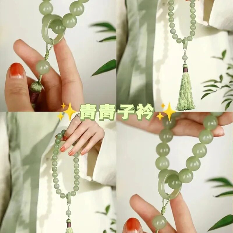 网红小红书网红同款手持手链绕指柔手串静心古风把玩件男女闺蜜款