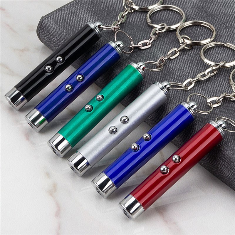 推荐Laser Pointer Laser Pen Keychain Keyring Cat Dog Toy Int