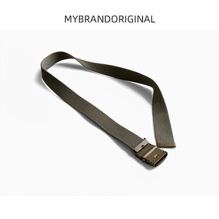 埋不烂 纯铜扣头 休闲工装布腰带男简约潮流时尚女裤带轻巧P39