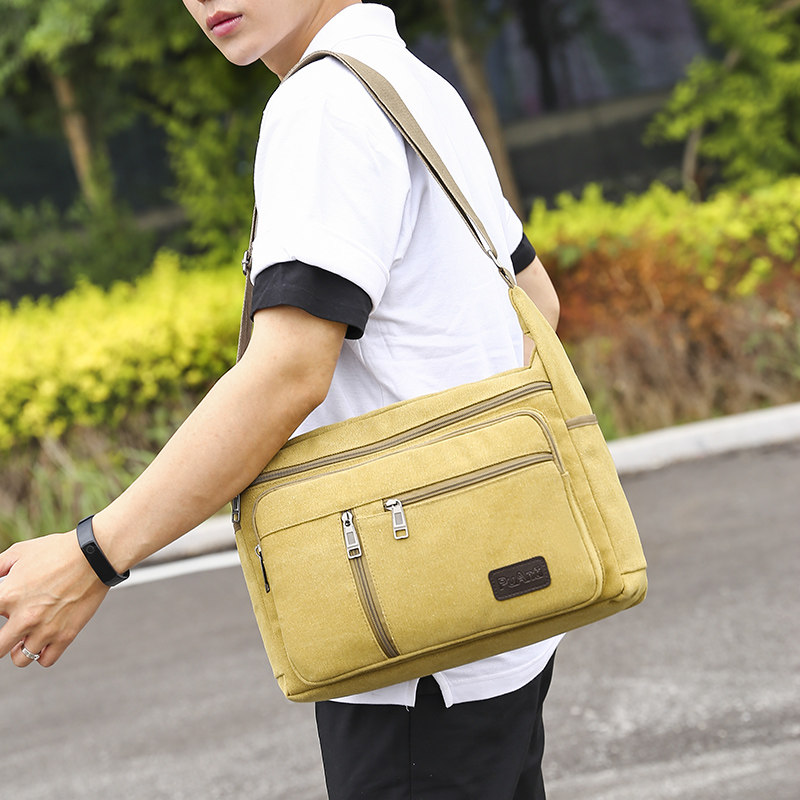 帆布包男单肩包大容量男士挎包韩版休闲男包旅行男式单肩包男包包,箱包皮具/热销女包/男包,男士包袋,淘宝优惠券,粉丝福利购,淘宝优惠卷