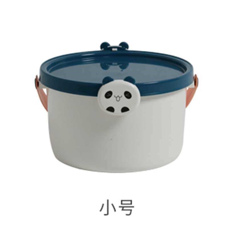 迷你小水桶塑料桶带盖儿童玩具挖沙收纳桶小号有盖宝宝幼儿画画