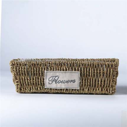 推荐Grass woven flower basket creative hand woven willow wov