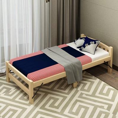 Shu liang solid wood bed folding bed single nap bed 1.2m