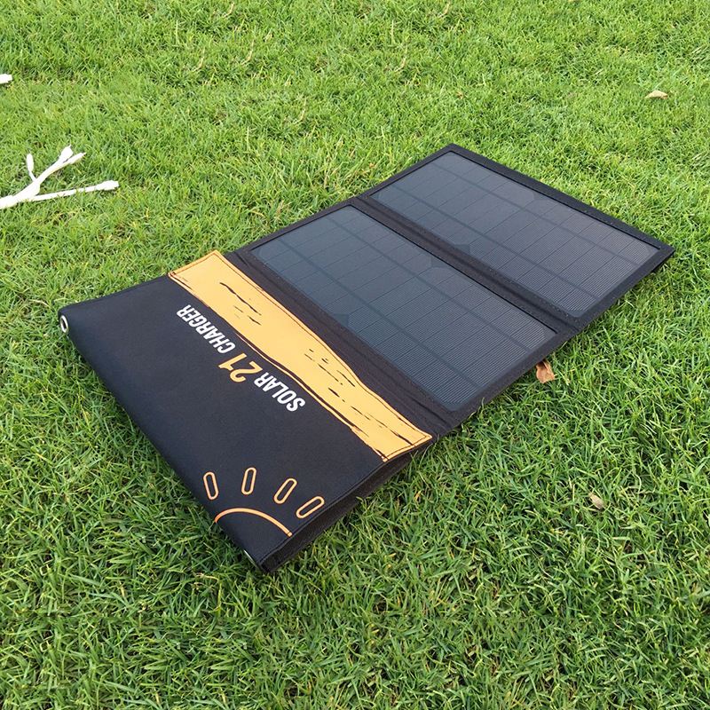 推荐Outdoor Portable Folding USB Solar panel power bank Char