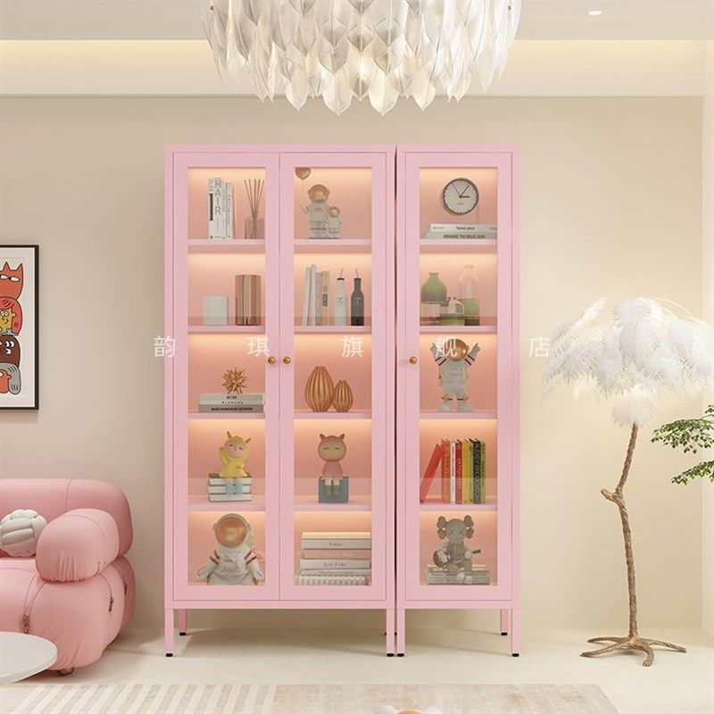 防尘儿童书柜带玻璃门p简约现代书架置物架落地家用客厅柜子储物,住宅家具,儿童书柜,淘宝优惠券,粉丝福利购,淘宝优惠卷