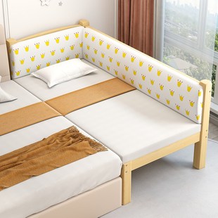 儿童拼接床实木男孩宝宝婴儿小床加拼扩大神器加宽床边女孩公主床