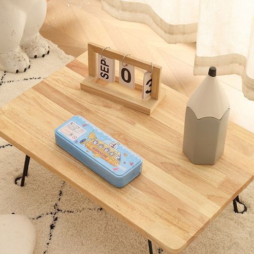 实木家用小桌子阳台户外折叠桌床上写字桌小巧方便携带桌子积木桌