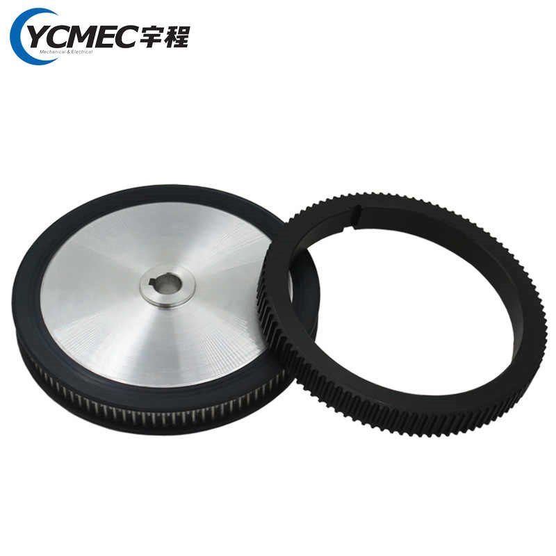 编码器同步轮数控机床车床主轴同步带5M铁轮铝轮56齿15孔72齿80齿