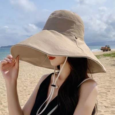 极速Fisherman's hat women's new sunshade sun hat big brim