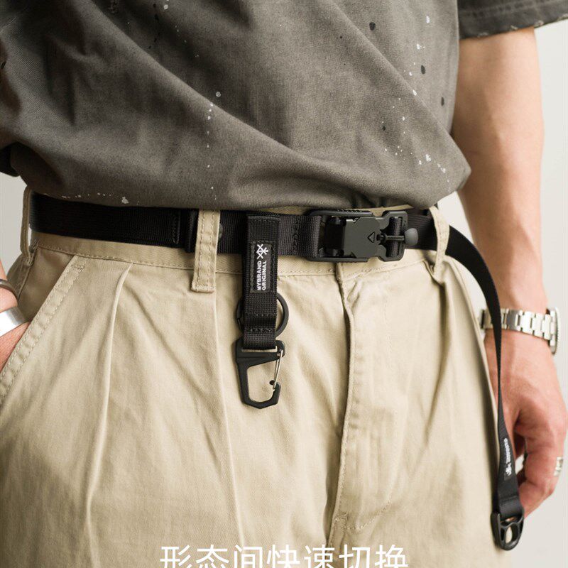 埋不烂 尼龙战术腰带 快拆磁扣机能风斜挎带配件街头潮流裤带P40