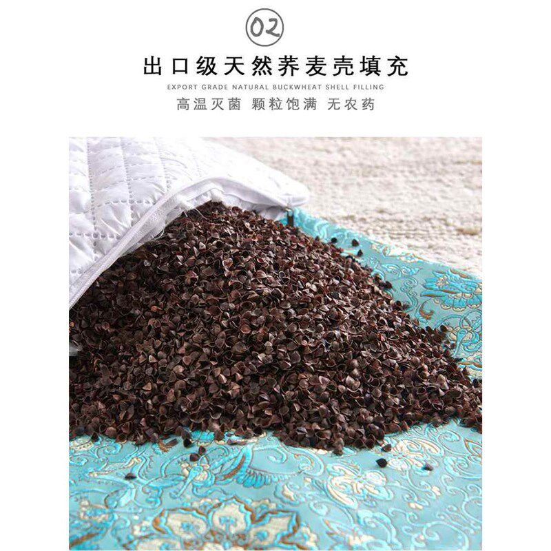OF9D全荞麦枕头大人护颈枕荞麦皮硬枕头芯荞麦壳家用一对单人男乔