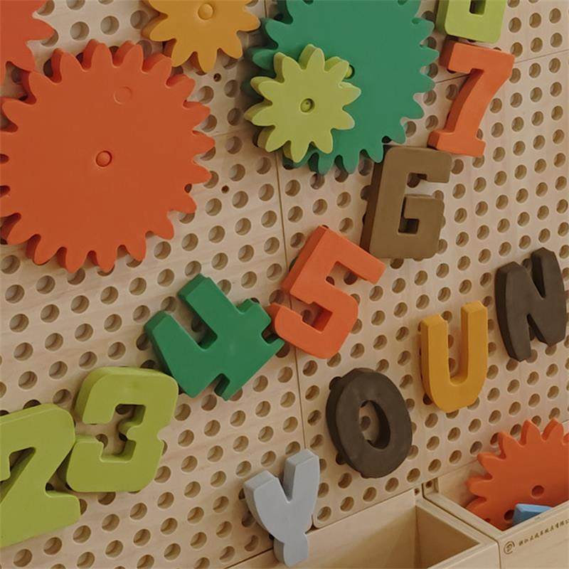 幼儿园拼插积木蘑菇插钉益智走廊墙面玩具插珠轨道墙壁儿童洞洞板,玩具/童车/益智/积木/模型,木质积木,淘宝优惠券,粉丝福利购,淘宝优惠卷