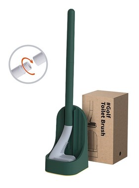 Silicone Bristles Toilet Brush and Holder for Bathroom Stora