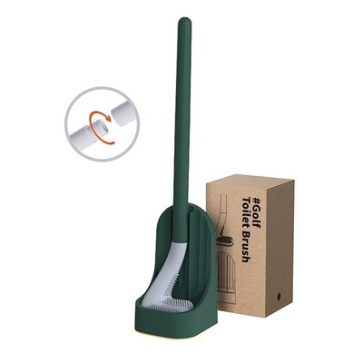 Silicone Bristles Toilet Brush and Holder for Bathroom Stora