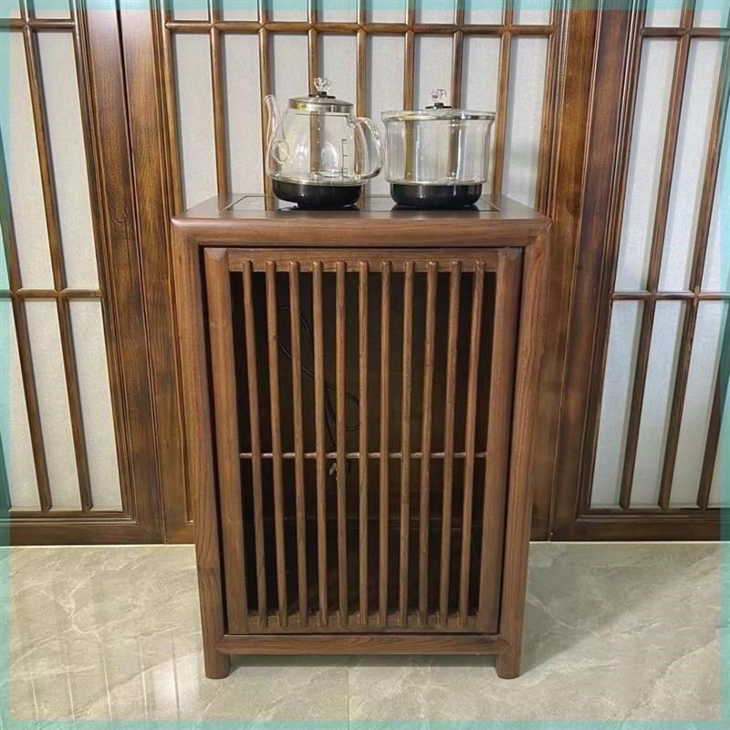 中式茶水柜实木侧边煮茶下置水桶客厅单门茶边榆木简约烧水一体,商业/办公家具,办公茶水柜,淘宝优惠券,粉丝福利购,淘宝优惠卷
