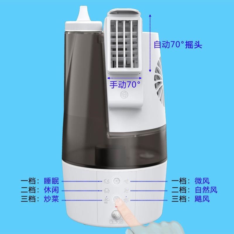家用厨房降温冷风扇制冷机做饭凉快不热非移动空调挂脖腰凉霸