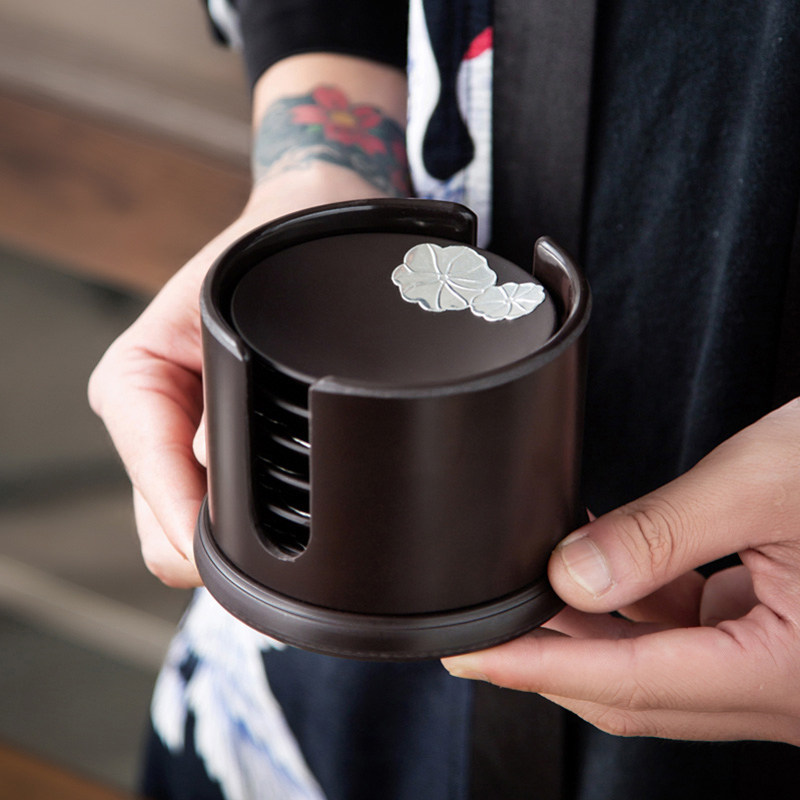 电木茶杯垫茶道功夫茶主人杯托泡茶茶具配件品茗杯隔热防滑垫,餐饮具,茶托,淘宝优惠券,粉丝福利购,淘宝优惠卷