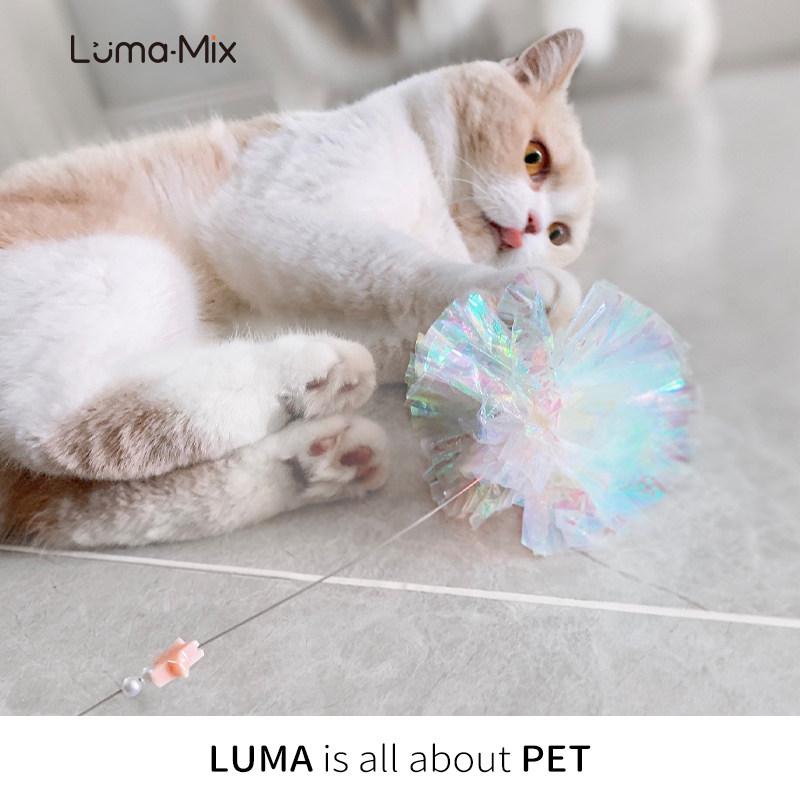lumamix盒几 原创炫彩响纸逗猫棒猫咪玩具自嗨解闷耐咬创意好玩