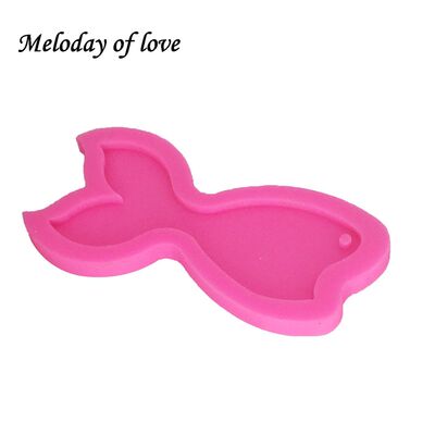 推荐Mermaid tail shape silicone mold for keycha Pendant Key