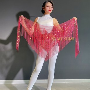 沐熙家2024新款 肚皮舞腰链网钻臀巾{璀璨}精品系列款 奥钻桑巴