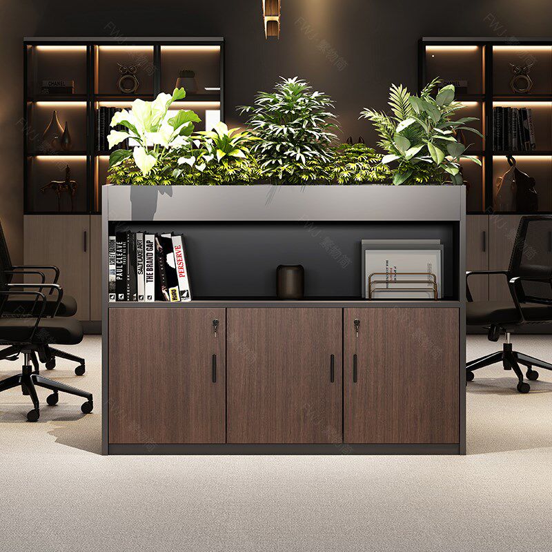 办公室文件柜档案资料柜矮柜储物柜桌边柜办公柜子木质隔断花槽柜,商业/办公家具,花槽柜,淘宝优惠券,粉丝福利购,淘宝优惠卷