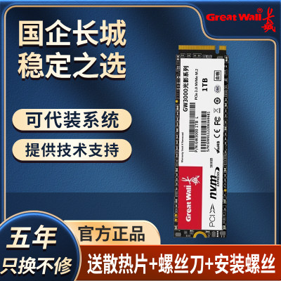 长城m2固态1TB硬盘512G高速NVME台式机2GTBSSD笔记本PCIE3.0一体