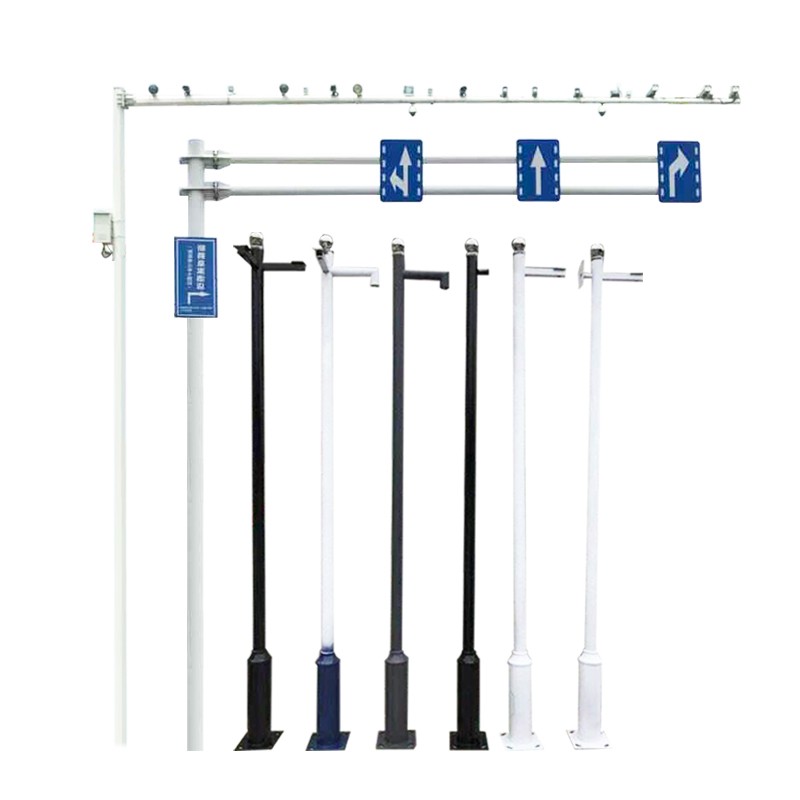 四川八角杆345678910米道路红绿灯杆监视器材配件监控立杆监控架