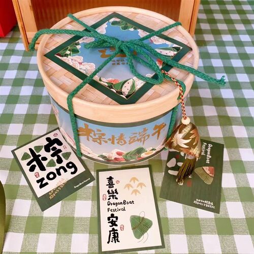 2024新年礼盒包装坚果饼干点心春D节送礼抱抱桶礼品空盒子龙年包