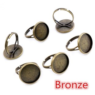 Fit Dia lot Adjustable Blank 10pcs Ring Base