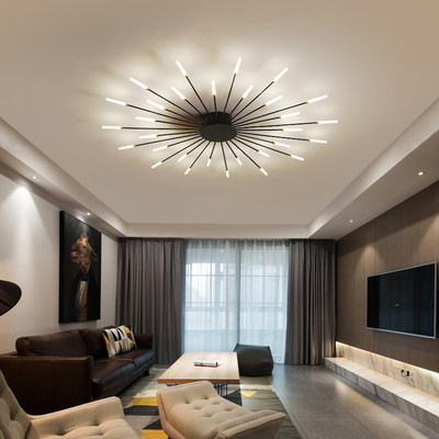 推荐Modern Black Chandelier For Living Room Lighting Fixture