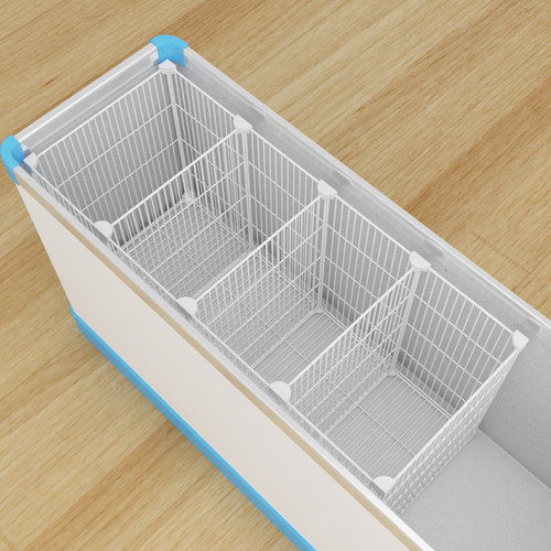 冰柜内置物筐带底隔断分格网专用收纳篮分割隔板分隔栏加密分类筐