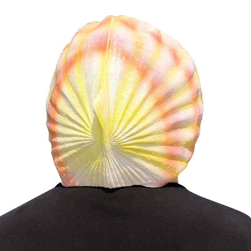 万圣节贝壳面具搞怪化装舞会派对B乳胶面具cos角色扮演道具