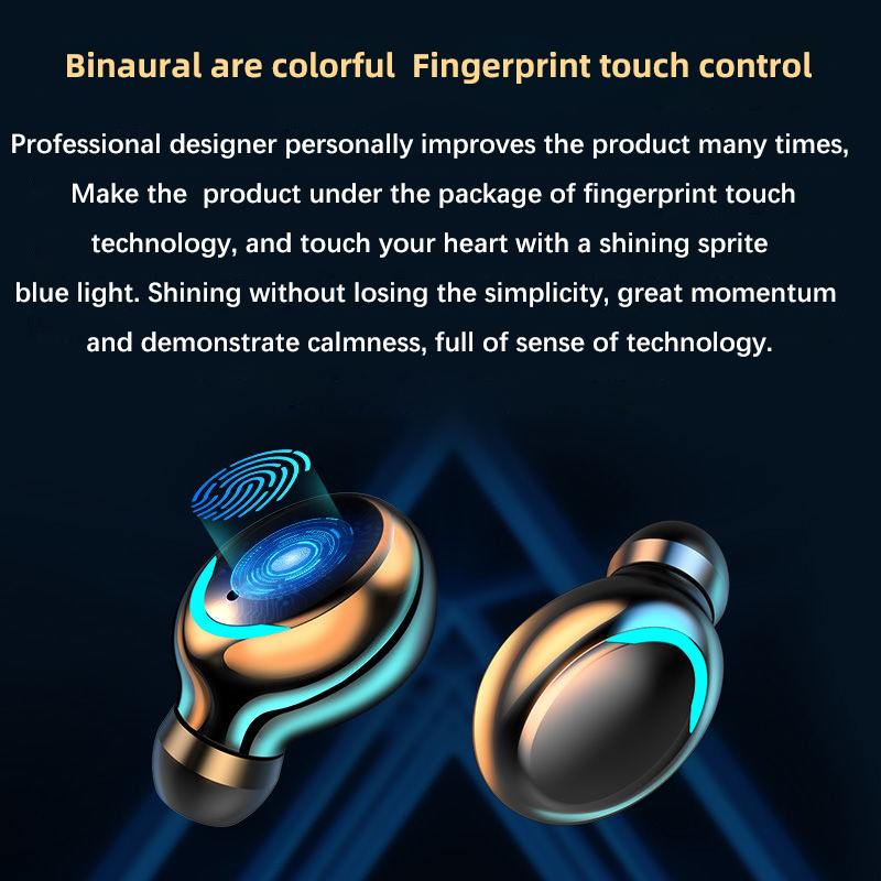 极速Wireless Earbuds Bluetooth Headphones V5.1 Three LED Ch