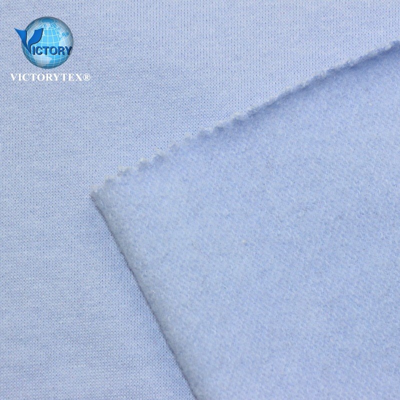 卫衣绒布运动休闲夹克套头衫面料针织全棉法国法式卫衣毛圈拉绒布