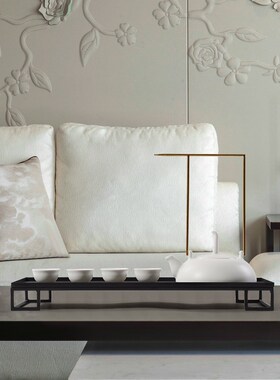 新中式茶具摆件客厅茶几装饰摆设纯白色禅意茶壶工艺饰品茶室软装