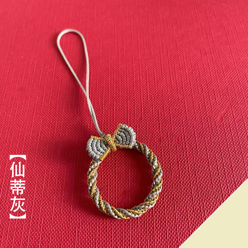 在逃公主指环扣编织手绳手机挂绳结实耐用短款女款编防水链条网红