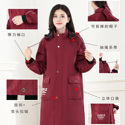 冬季工作服大褂耐脏加绒加厚男耐磨罩衣女搬运防水劳保服防尘围裙