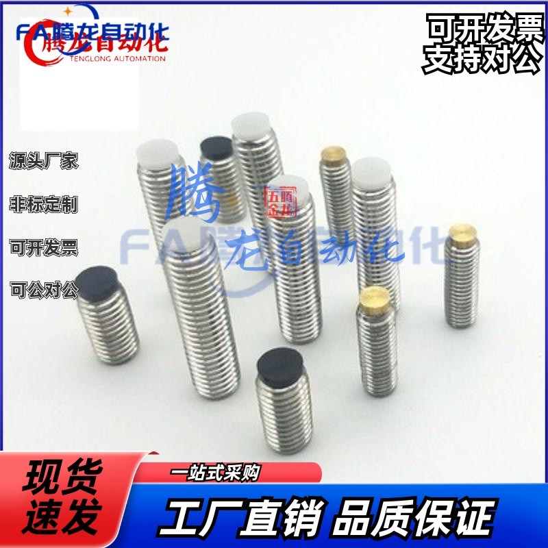 TDA26聚缩醛防滑胶头内六角止动螺E栓不锈钢国标定位SBPPS5