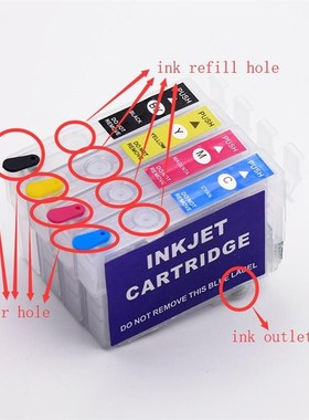 T702 T702XL Refillable Ink Cartridge for Epson Workforce Pro