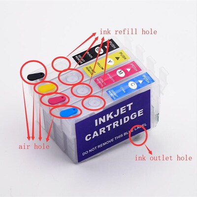 T702 T702XL Refillable Ink Cartridge for Epson Workforce Pro