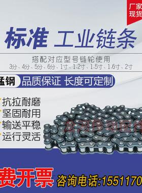 工业传动链条06b/08b/10a/12a/16a/20a/24a/28a/32a/单排双排新品