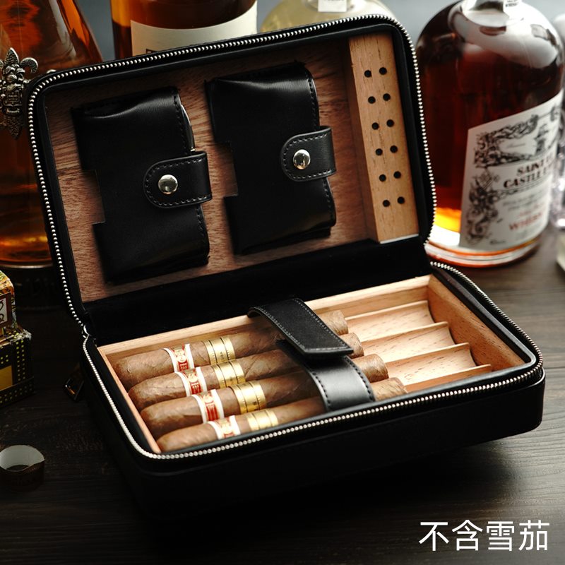 速发VANITYFAIR cigar box portable humidor cedar wood napa