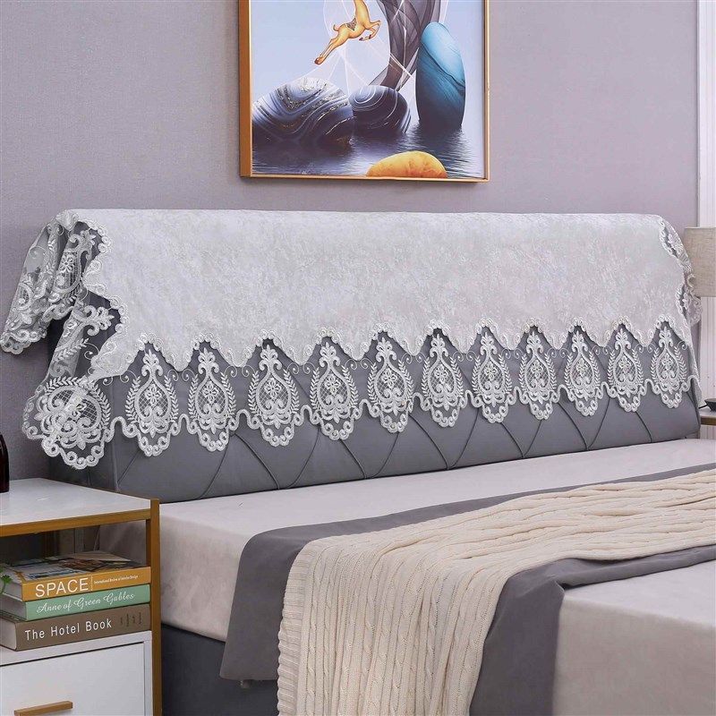 布艺欧式床头套盖布简约现代床头罩软包靠背罩防尘布床前凳保护套,居家布艺,床头罩,淘宝优惠券,粉丝福利购,淘宝优惠卷