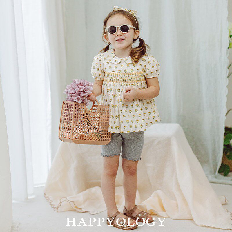 happyology英国儿童短裤打底裤女童夏季裤子宝宝骑行裤男童运动裤