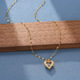 Women Plated Jewelry Tit Pendant 推荐 Gold Heart Necklace for