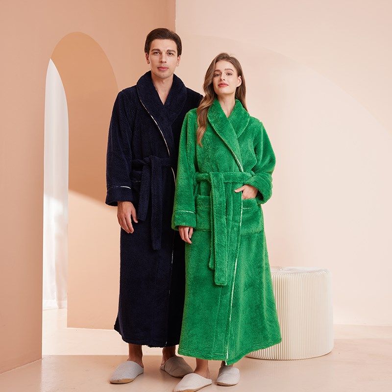 双面加绒睡袍加厚冬季男士睡衣保暖情侣浴袍长毛绒女加长款家居服,女士内衣/男士内衣/家居服,睡袍/浴袍,淘宝优惠券,粉丝福利购,淘宝优惠卷