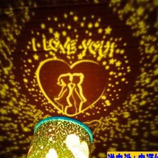 厂销寝室灯夜光灯不插电月亮灯小夜灯光控书签控灯浪漫星空投影品