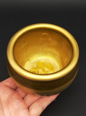 缸 纯铜b缸仿古做旧 大缸宣德缸招财缸 招财罐摆件 风水缸 存钱罐