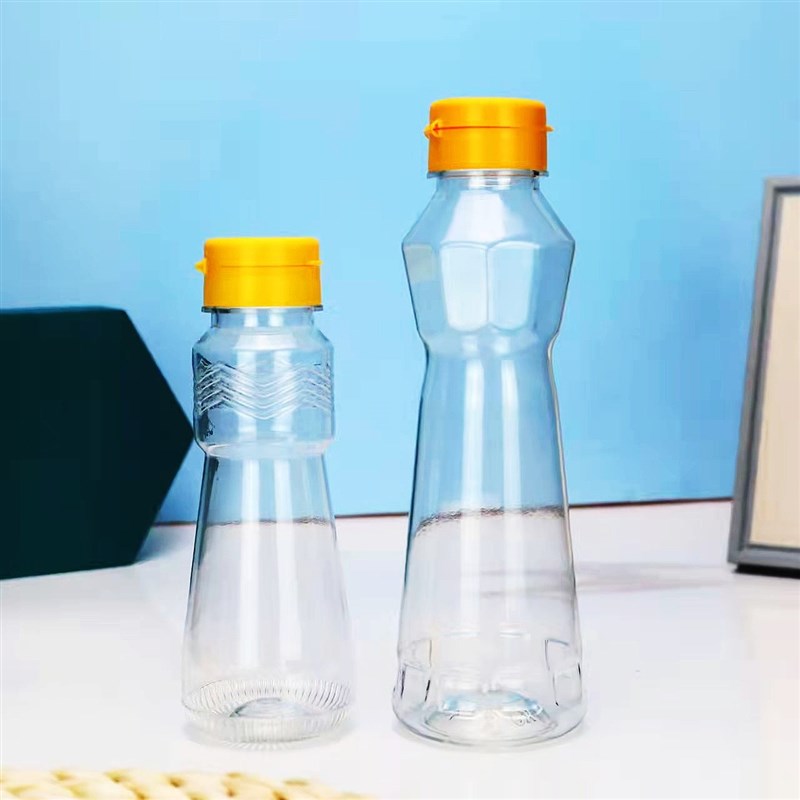 推荐pet plastic sesame oil bottle Round transparent tahini b