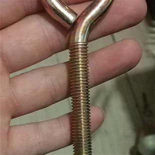 吊钩螺栓带圆眼挂镀锌号问吊环地脚羊加长字9眼环螺丝圈挂钩鱼丝